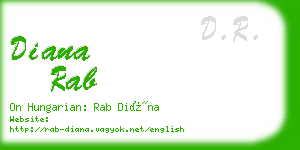 diana rab business card